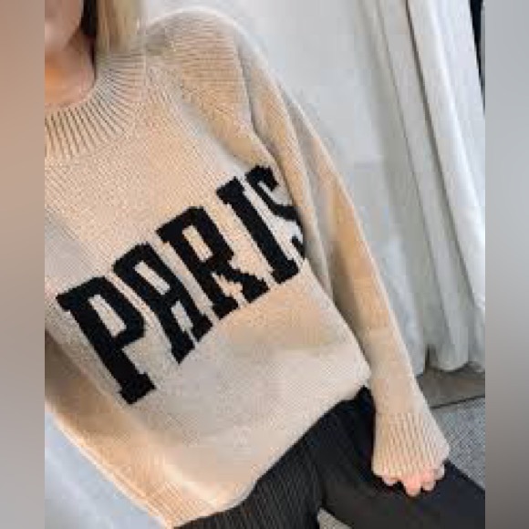 ANINE BING Kendrick Wool/Cashmere Blend University Paris Sweater in Light Camel - Picture 12 of 16